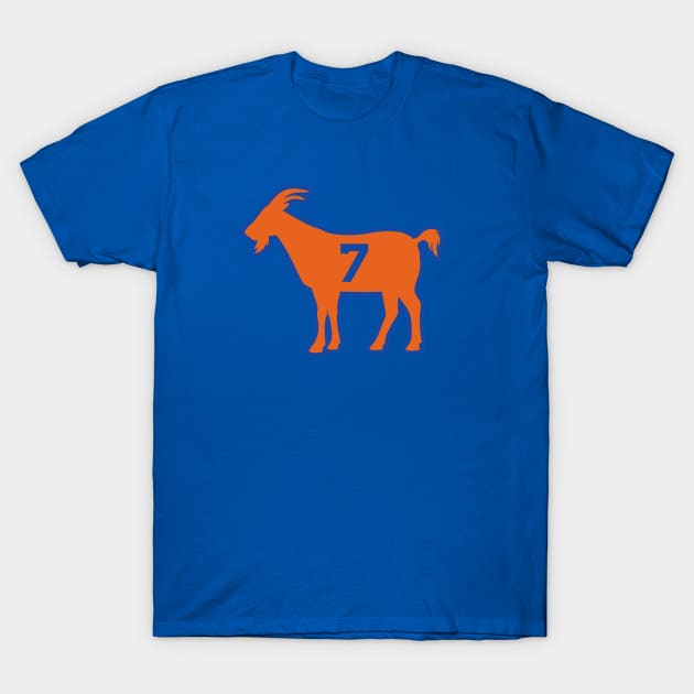 NY GOAT - 7 - Blue T-Shirt by KFig21